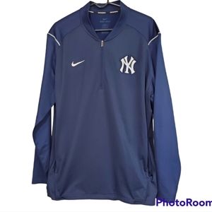 New York Yankees Baseball Nike Dri Fit Team Logo Half Zip Pullover Jacket XL